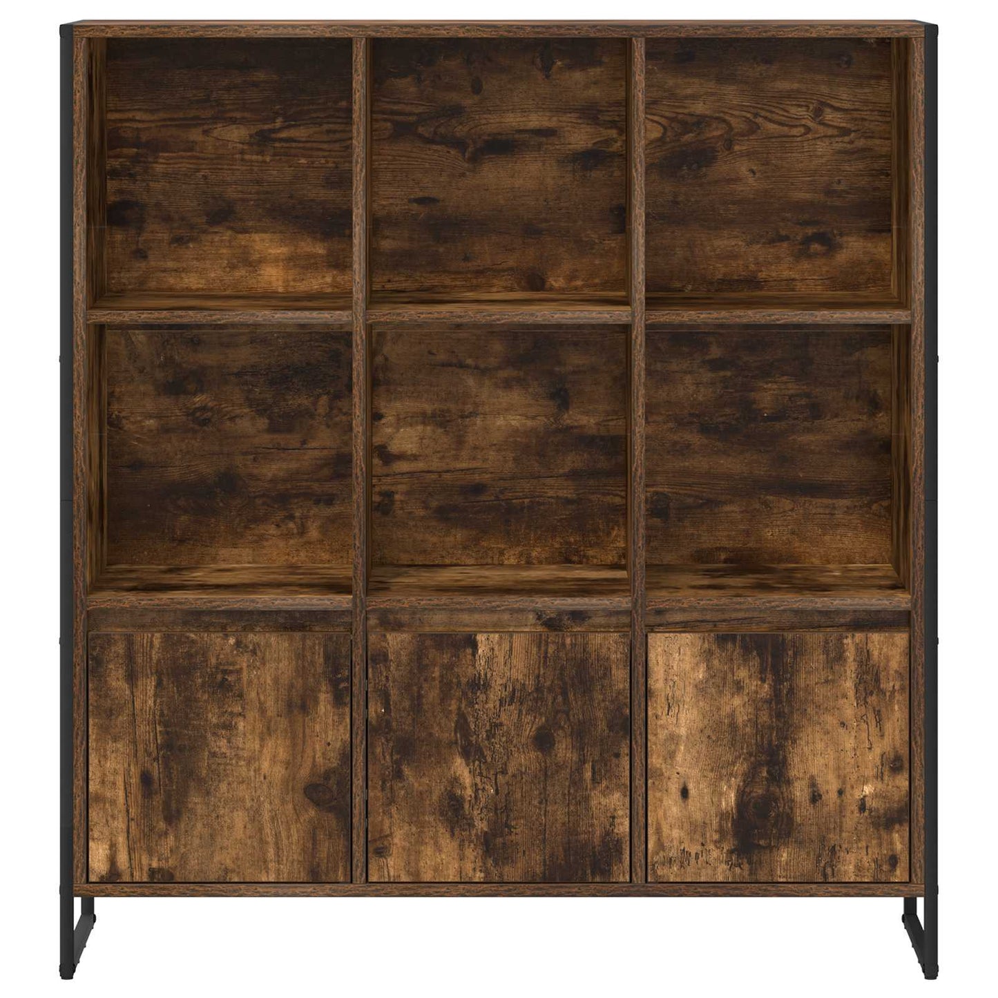 Book Cabinet 99.5 x 30 x 108 cm Engineered Wood Smoke Oak