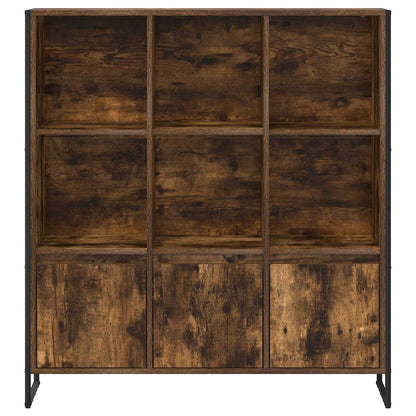 Book Cabinet 99.5 x 30 x 108 cm Engineered Wood Smoke Oak