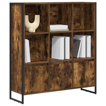 Book Cabinet 99.5 x 30 x 108 cm Engineered Wood Smoke Oak
