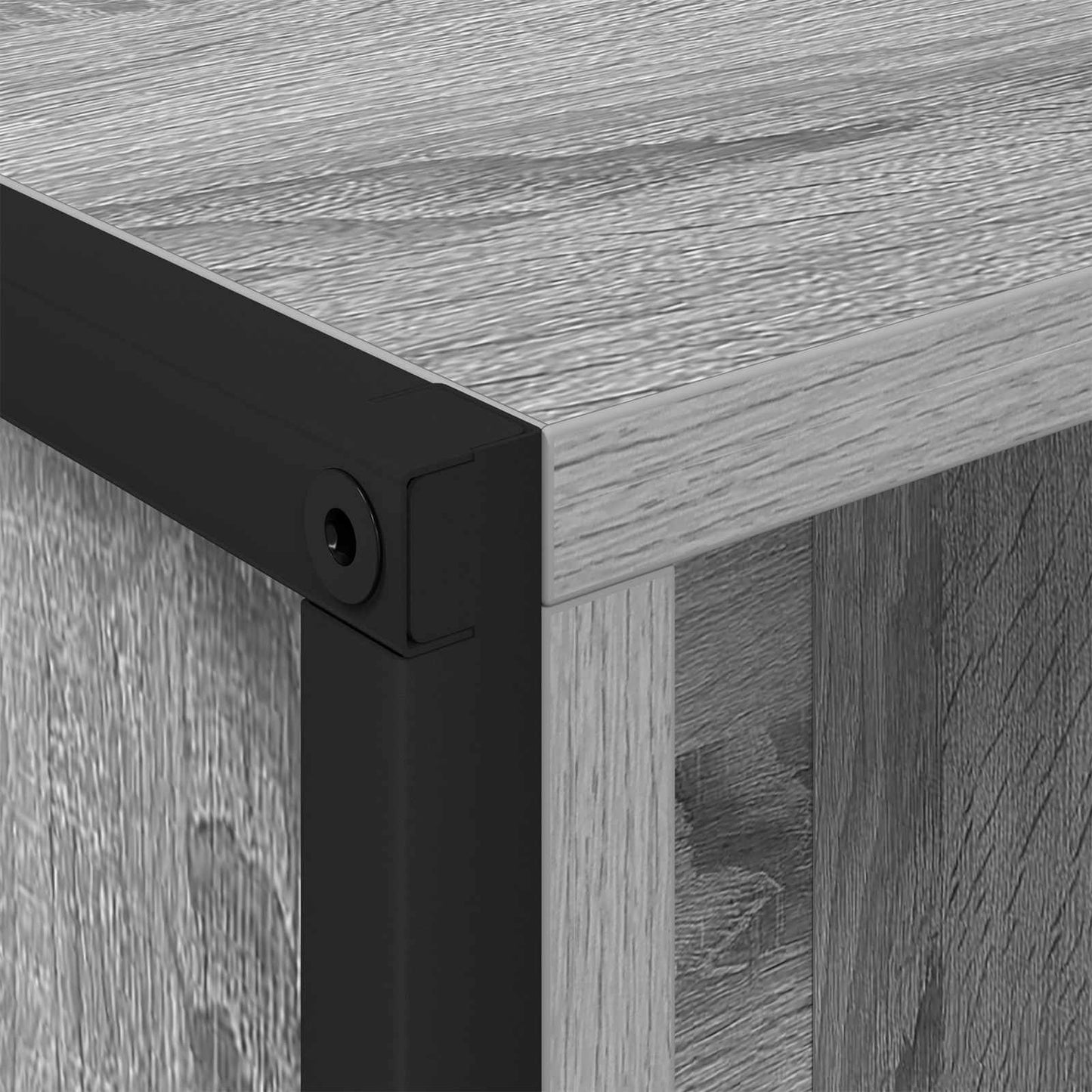 Book Cabinet 99.5 x 30 x 108 cm Engineered Wood Grey Sonoma