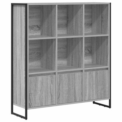 Book Cabinet 99.5 x 30 x 108 cm Engineered Wood Grey Sonoma