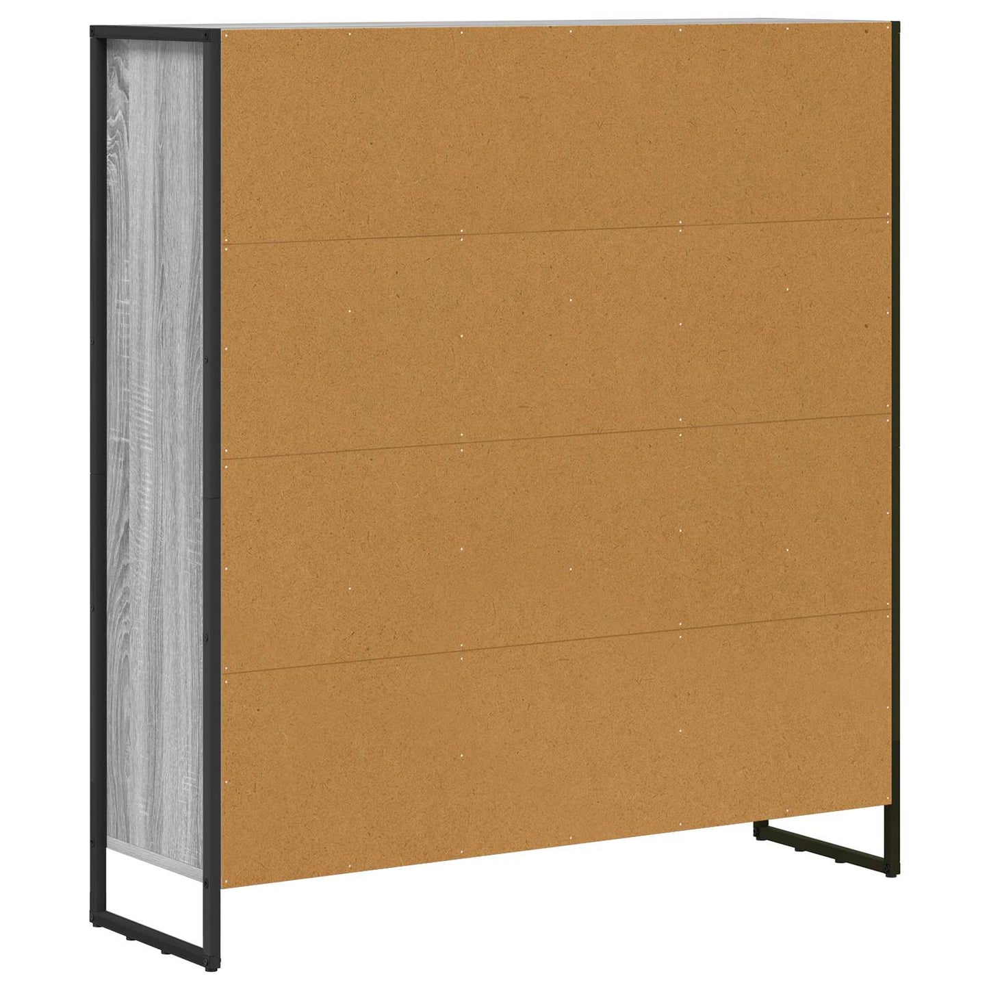 Book Cabinet 99.5 x 30 x 108 cm Engineered Wood Grey Sonoma