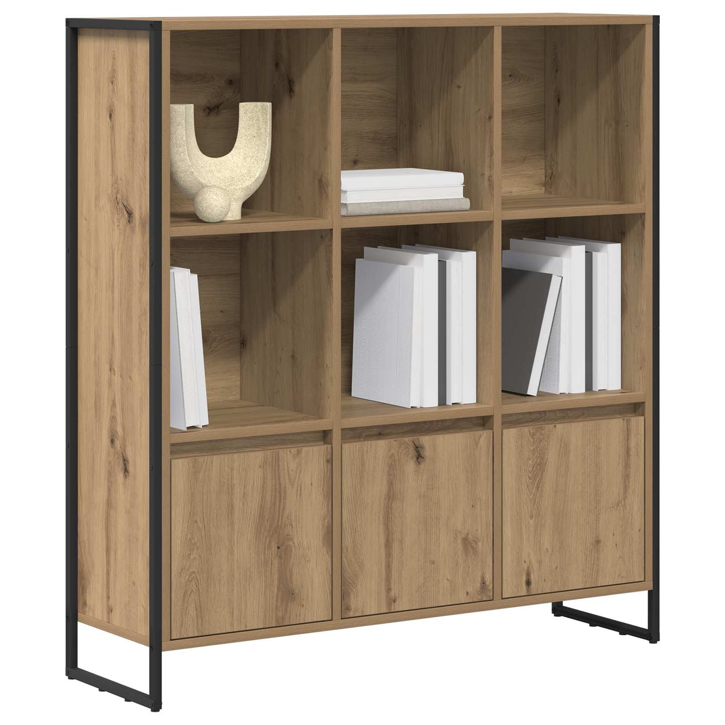 Book Cabinet 99.5 x 30 x 108 cm Engineered Wood Artisian Oak