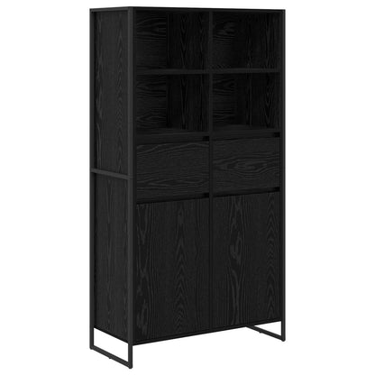 Sideboard Black Oak 81 x 36 x 150.5 cm Engineered Wood