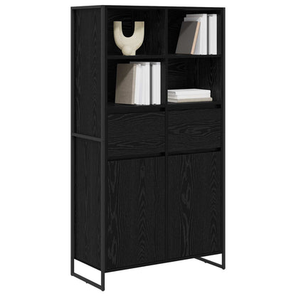 Sideboard Black Oak 81 x 36 x 150.5 cm Engineered Wood
