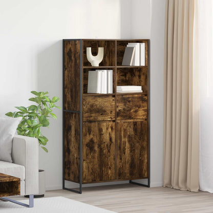 Sideboard Smoke Oak 81 x 36 x 150.5 cm Engineered Wood