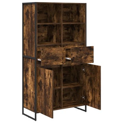 Sideboard Smoke Oak 81 x 36 x 150.5 cm Engineered Wood