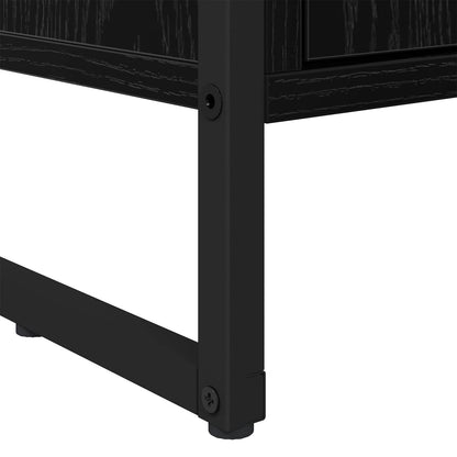 Tall Cabinets Black Oak 79 x 36 x 200 cm Engineered Wood