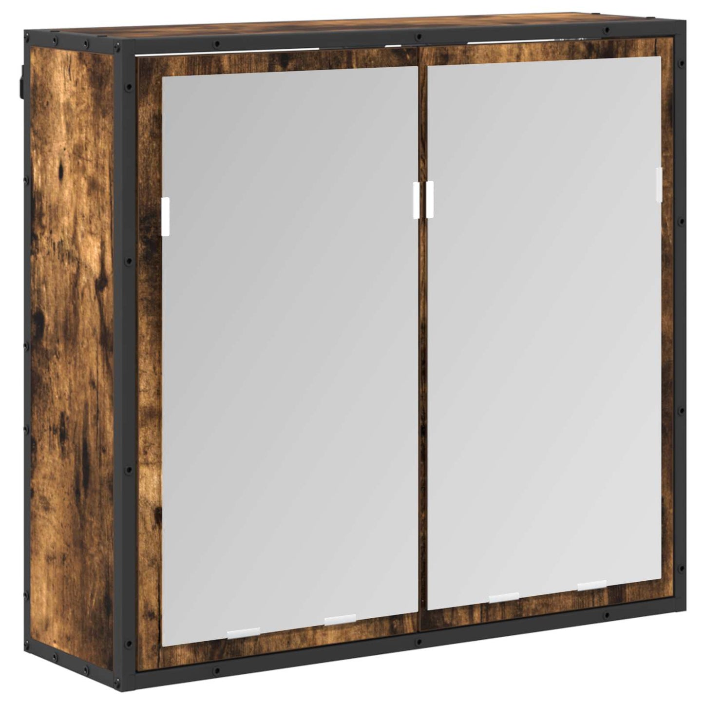 Bathroom Furniture Set with Drawer Smoked Oak Engineered Wood