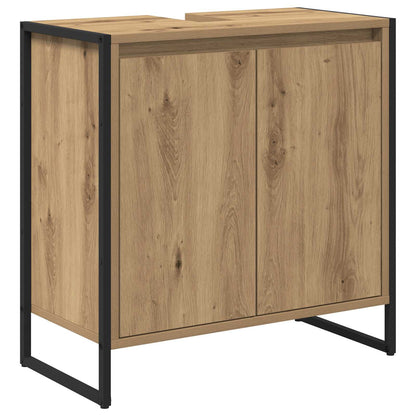 Bathroom Furniture Set with Drawer Artisan Oak Engineered Wood