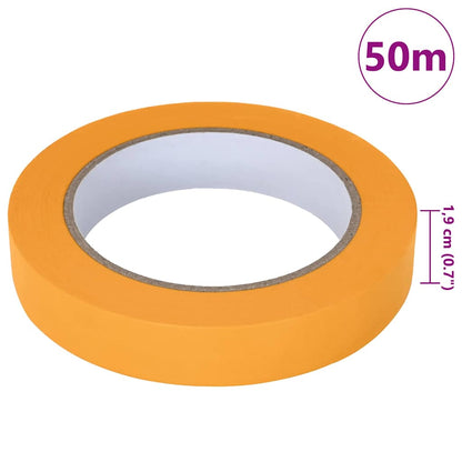Painter Masking Tapes 12 pcs Yellow 19mm x 50m Paper