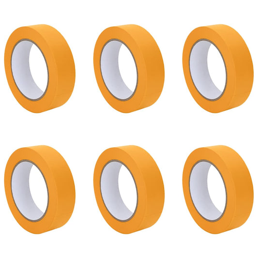 Painter Masking Tapes 6 pcs Yellow 30mm x 50m Paper