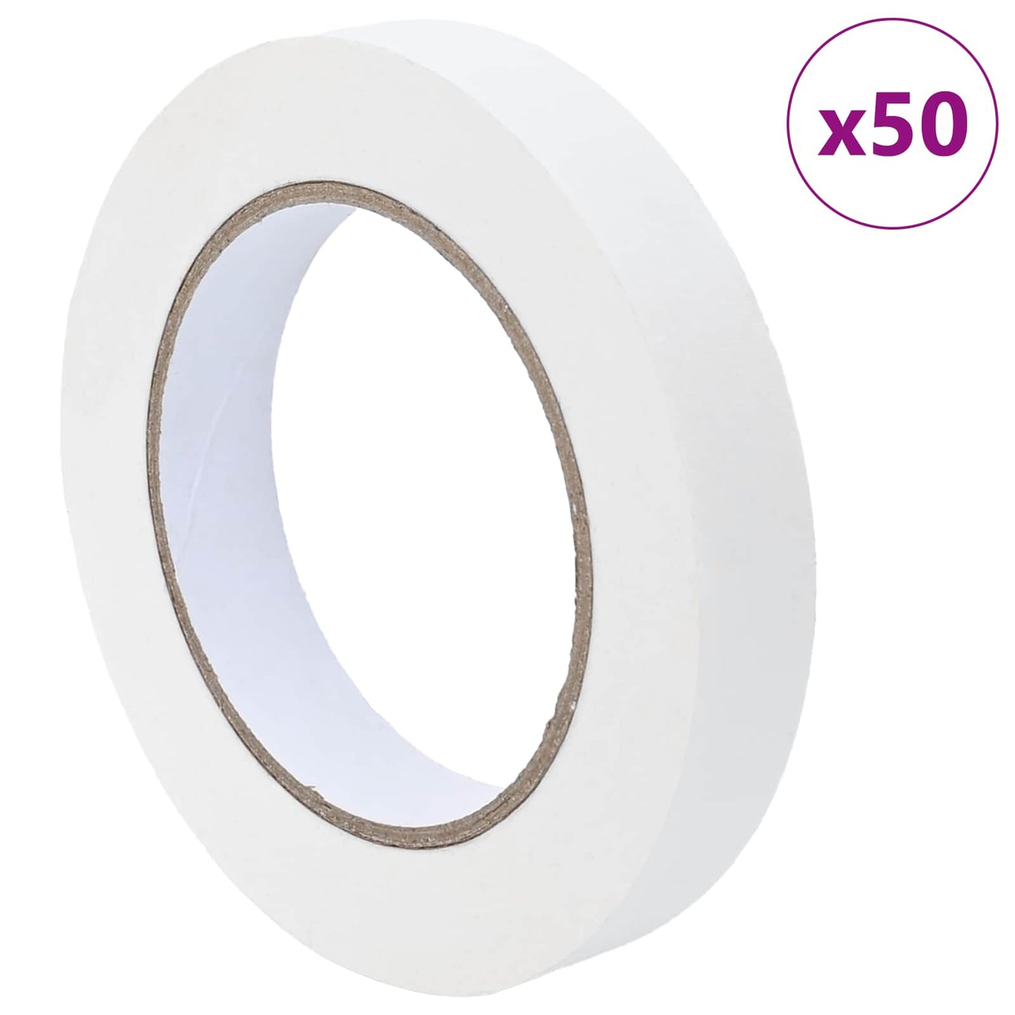 Painter Masking Tapes 50 pcs White 19mm x 50m Paper