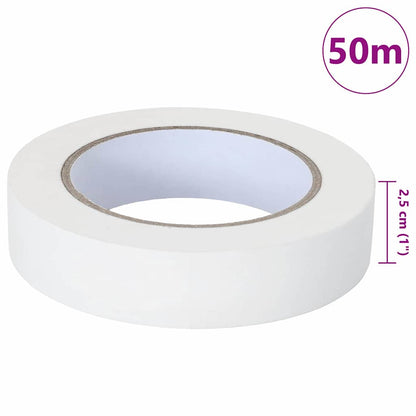 Painter Masking Tapes 6 pcs White 25mm x 50m Paper