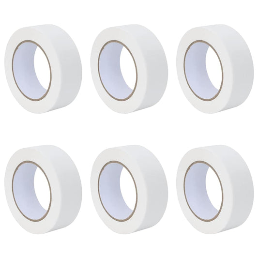 Painter Masking Tapes 6 pcs White 38mm x 50m Paper