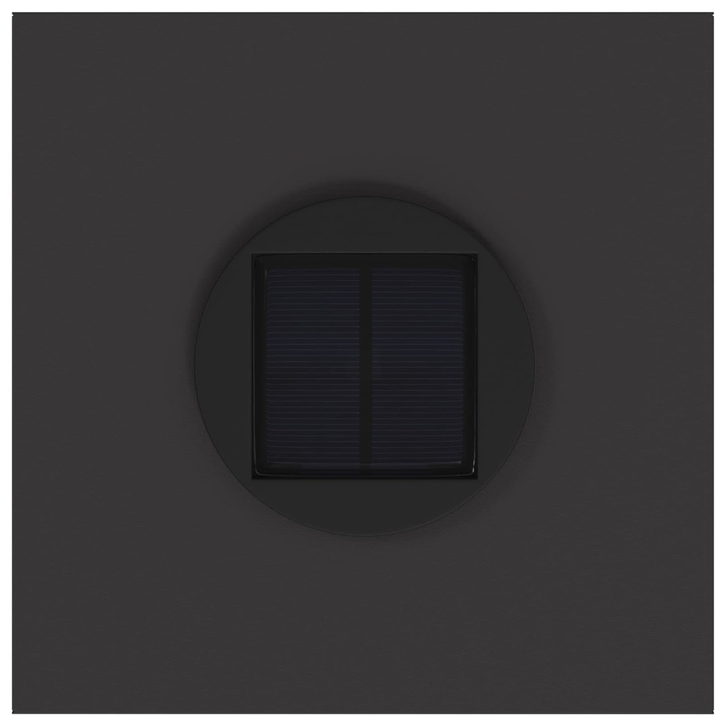 Solar Led Pathway Light 2 pcs Black Cold Rolled Steel