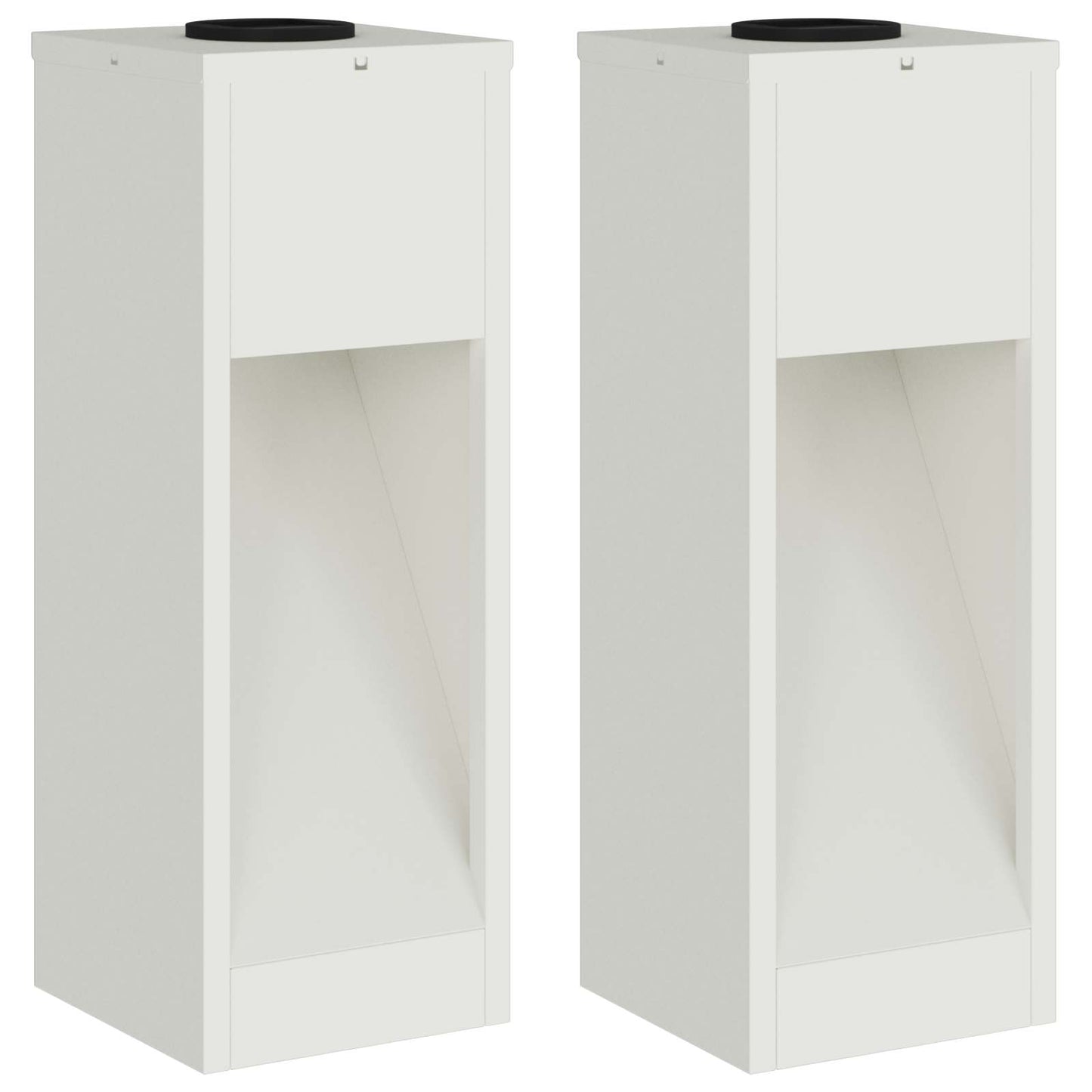 Solar Led Pathway Light 2 pcs White Cold Rolled Steel