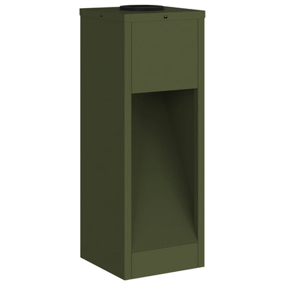 Solar Led Pathway Light 2 pcs Olive Green Cold Rolled Steel