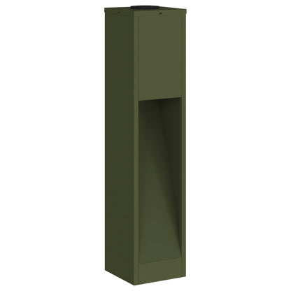 Solar Led Pathway Light 2 pcs Olive Green Cold Rolled Steel