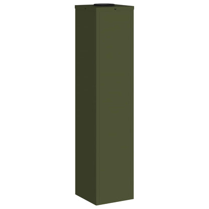 Solar Led Pathway Light 2 pcs Olive Green Cold Rolled Steel