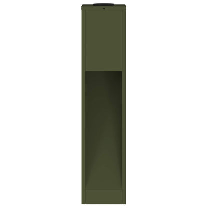 Solar Led Pathway Light 2 pcs Olive Green Cold Rolled Steel