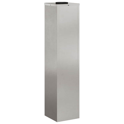 Solar Led Pathway Light 2 pcs Silver Stainless Steel