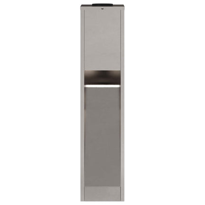 Solar Led Pathway Light 2 pcs Silver Stainless Steel