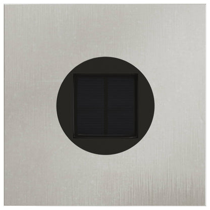 Solar Led Pathway Light 2 pcs Silver Stainless Steel