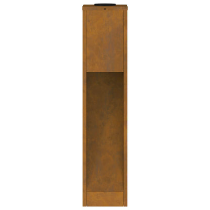 Solar Led Pathway Light 2 pcs Corten Steel Corten Steel