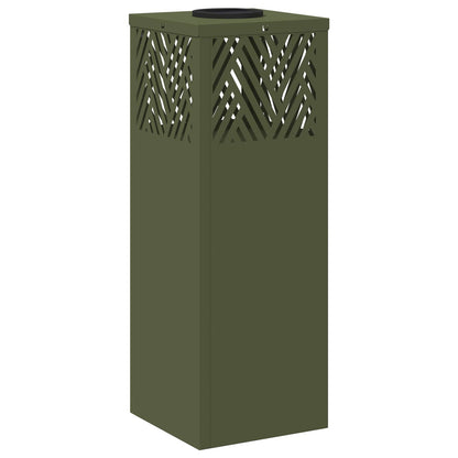 Solar LED Pathway Light 2 pcs Olive Green Cold Rolled Steel
