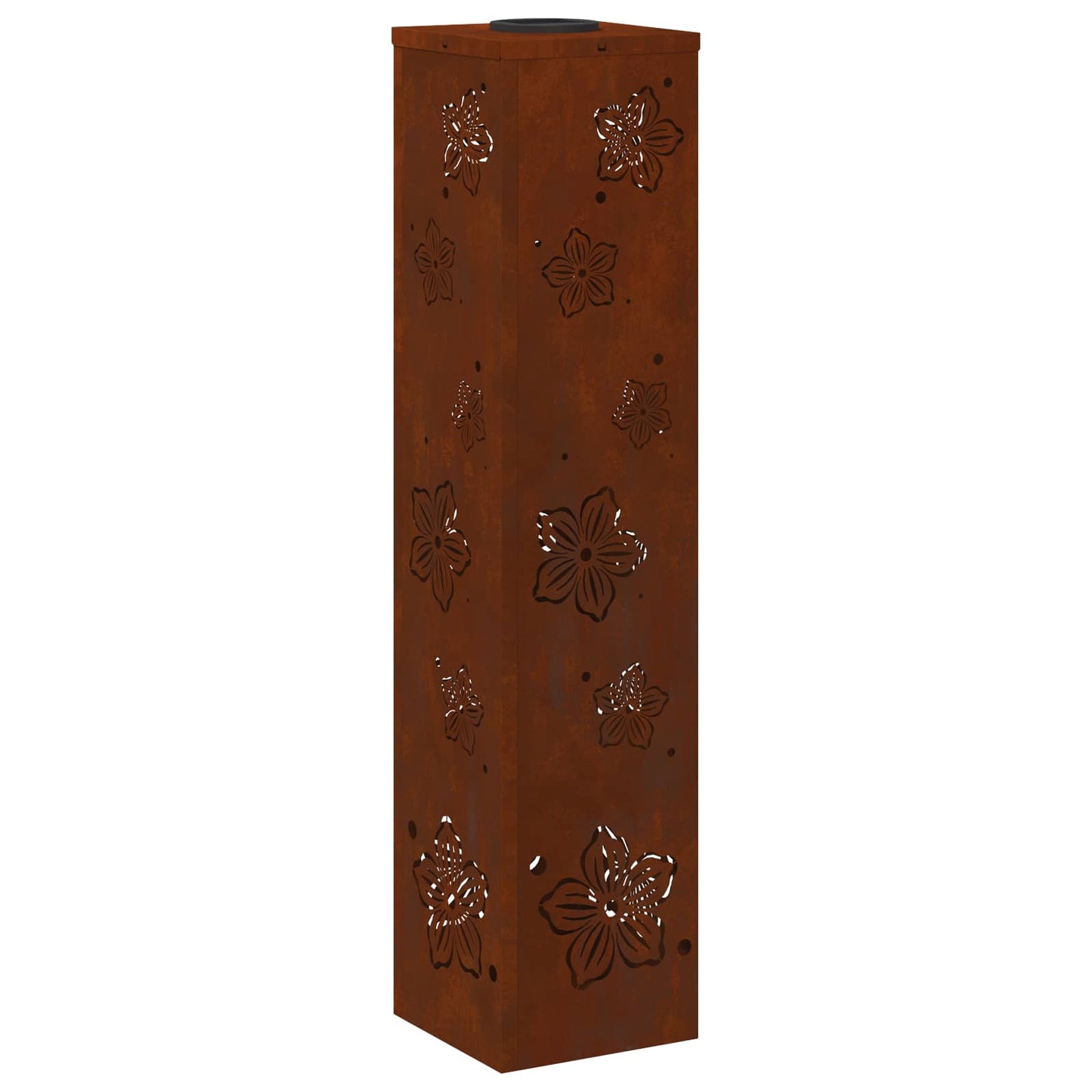 Solar LED Pathway Light 2 pcs Rusty Weathering Steel
