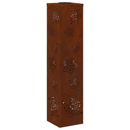 Solar LED Pathway Light 2 pcs Rusty Weathering Steel