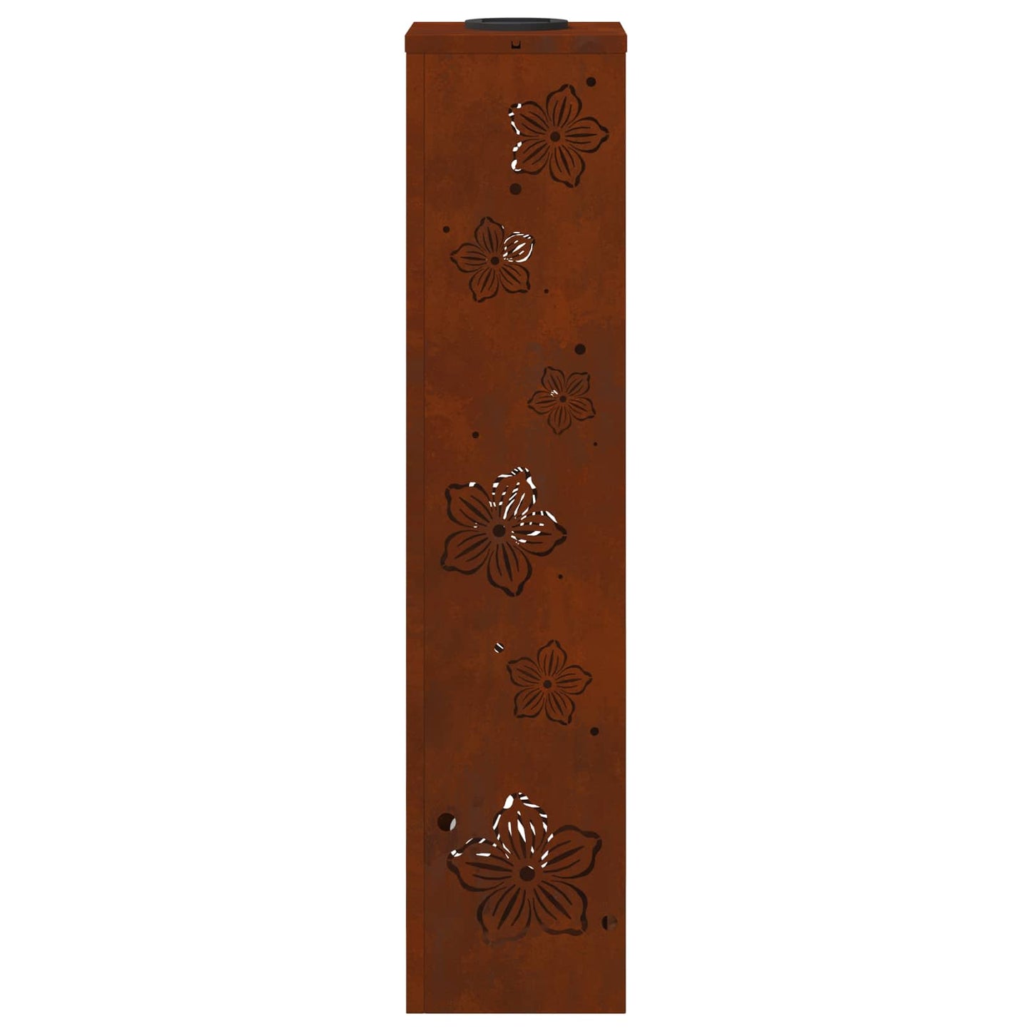 Solar LED Pathway Light 2 pcs Rusty Weathering Steel