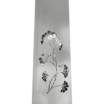 Solar LED Pathway Light 2 pcs Silver Galvanized Steel