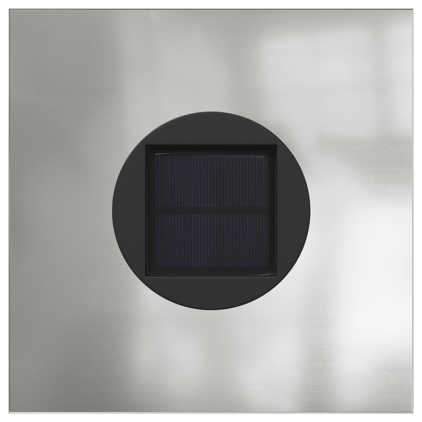 Solar LED Pathway Light 2 pcs Silver Galvanized Steel