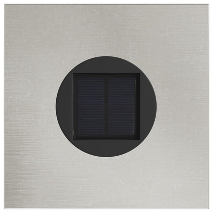 Solar LED Pathway Light 2 pcs Silver Stainless Steel