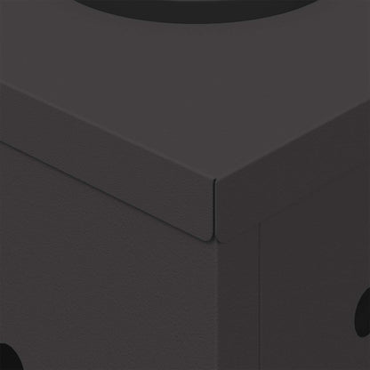 Solar LED Pathway Light 2 pcs Black Cold Rolled Steel