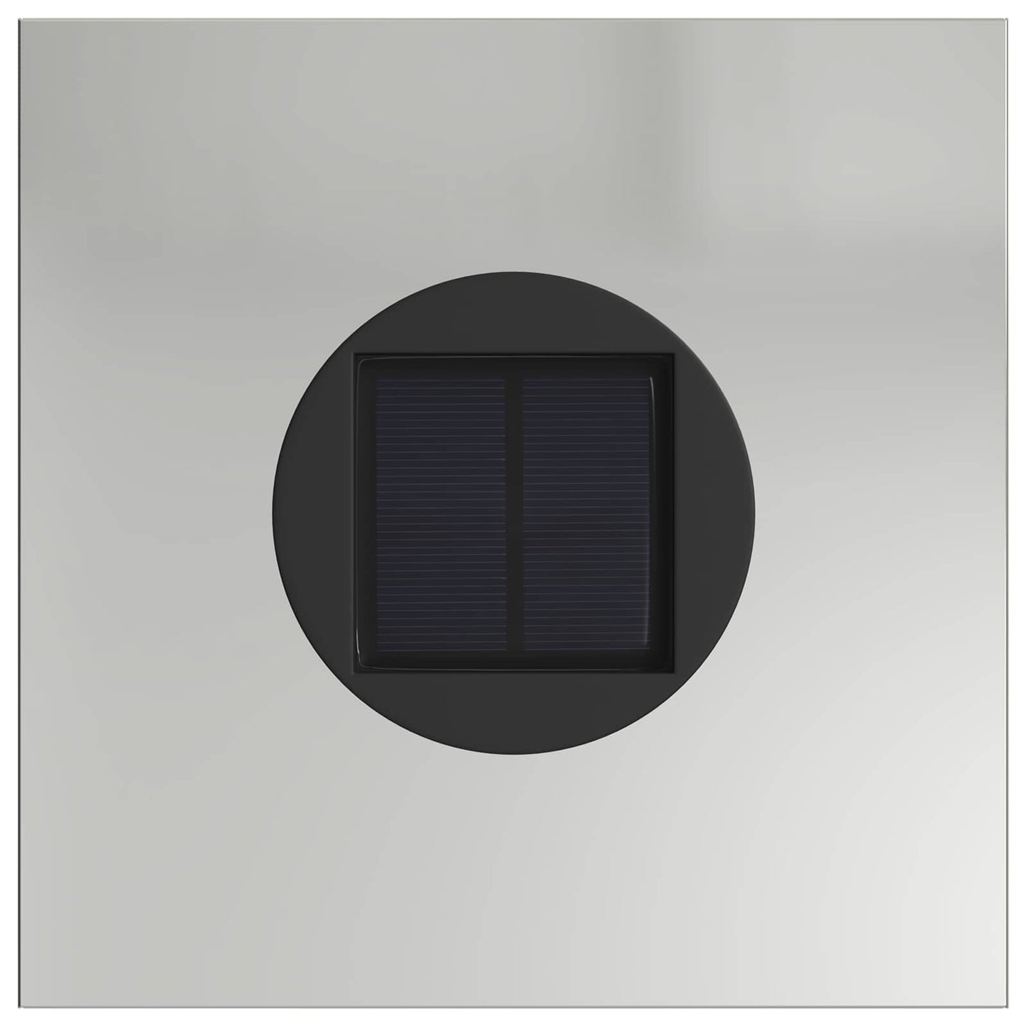 Solar LED Pathway Light 2 pcs Silver Galvanized Steel