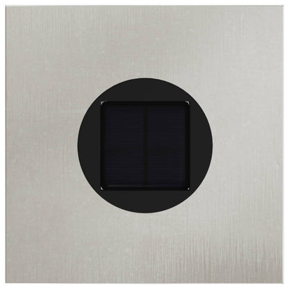 Solar LED Pathway Light 2 pcs Silver Stainless Steel