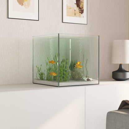 Aquarium with Storage Transparent 30 x 30 x 30 cm Glass