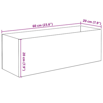 Aquarium with Storage Transparent 60 x 20 x 20 cm Glass