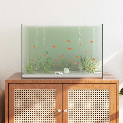 Aquarium with Storage Transparent 60 x 35 x 40 cm Glass