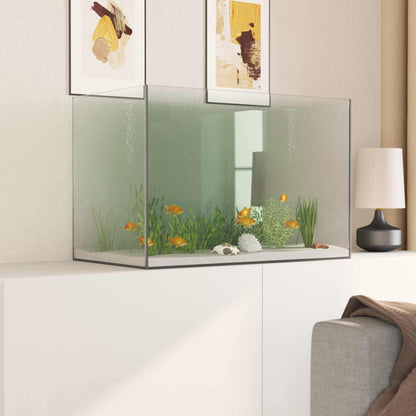Aquarium with Storage Transparent 60 x 35 x 40 cm Glass