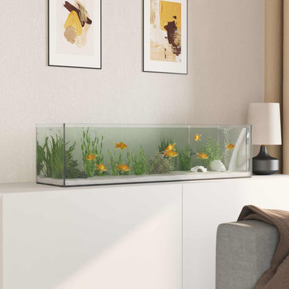 Aquarium with Storage Transparent 80 x 20 x 20 cm Glass