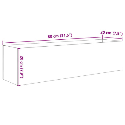 Aquarium with Storage Transparent 80 x 20 x 20 cm Glass