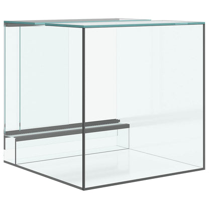 Terrarium with Storage Transparent 30 x 30 x 30 cm Glass