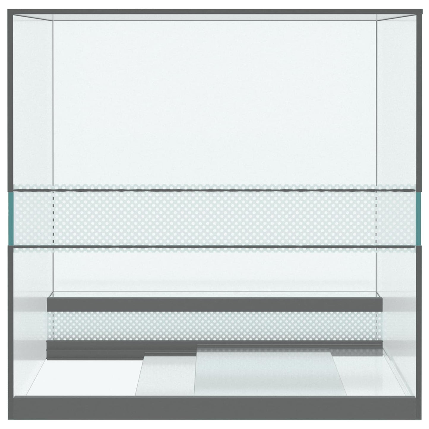 Terrarium with Storage Transparent 30 x 30 x 30 cm Glass