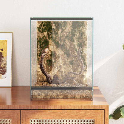 Terrarium with Storage Transparent 30 x 30 x 40 cm Glass