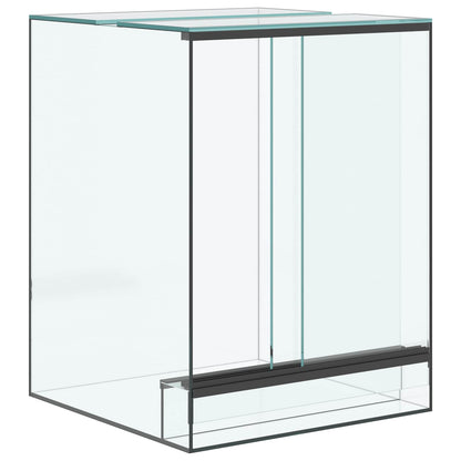 Terrarium with Storage Transparent 30 x 30 x 40 cm Glass