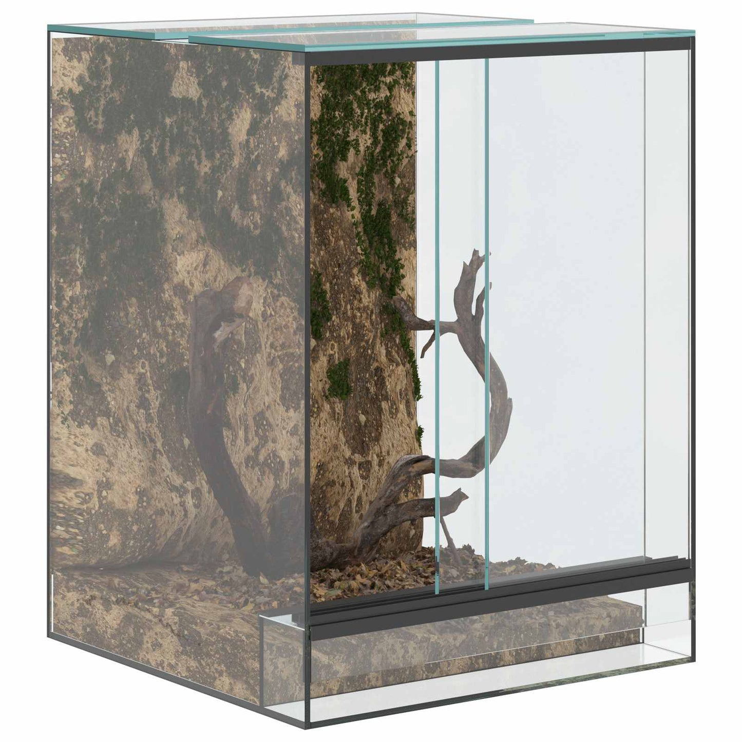 Terrarium with Storage Transparent 30 x 30 x 40 cm Glass
